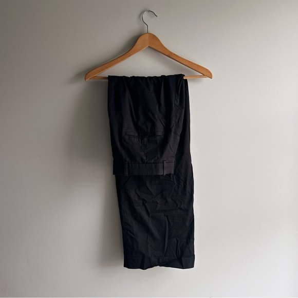 COS / WIDE-LEG TAILORED TWILL PANTS IN BLACK / Size 12 - Picture 7 of 8